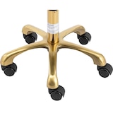 thumbnail of physa Rollhocker mit Rückenlehne - 47 - 61 cm - 150 kg - weiß / golden