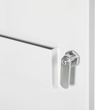 thumbnail of Apothekerschrank Hängeschrank 40x15x54 cm abschließbar mit 2 Schlüsseln Wandmontage Stahl Weiß mit 3 Fächern und Türablagen für Bad und Küche