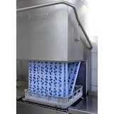 thumbnail of Alu Tournus-legbord met geperforeerde kunststof panelen: 1494mm lang, 400mm diep, 1750mm hoog, 4 niveaus Basislegbord Draagvermogen: 200 kg/niveau