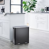 thumbnail of TM2X30 Pedaalemmer 60 liter Afvalbak Afvalbak Design Afvalscheiding Afvalbak Keuken Organisatie Scheidingssysteem Zwart