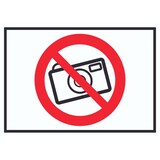 thumbnail of Fotografieren Verboten Symbol Schild Keine Photos A0 Rückseite selbstklebend