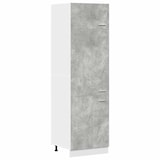thumbnail of vidaXL Kühlumbauschrank Lyon Betongrau 60x57x207 cm Holzwerkstoff