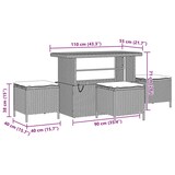 thumbnail of vidaXL Garten-Sofa-Set mit Kissen 14 pcs Schwarz Poly Rattan