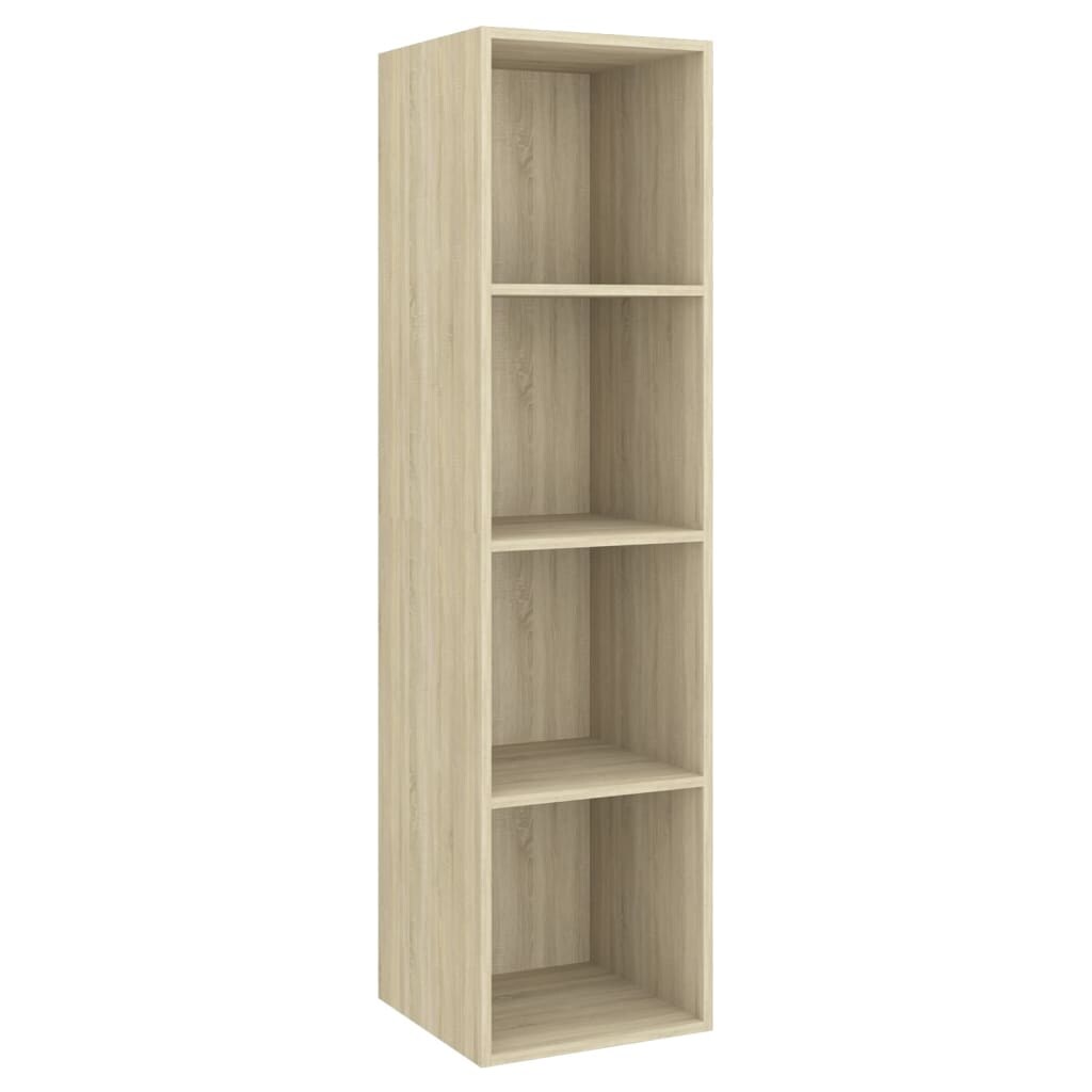 Helloshop26 - Multimedia-TV-Möbel TV-Regal TV-Sideboard Wandmontage Sonoma-Eiche 37 x 37 x 142,5 cm braunes Holzwerkstoff 02_0028150
