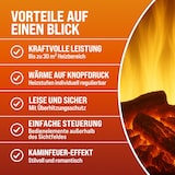 thumbnail of MONZANA® Elektro-Kamin mit Heizung und Kaminfeuer-Effekt 2000W weiß