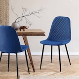 thumbnail of 4er Set Stühle Giverny blau/Stoff