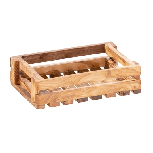 APS Table Caddy -OLIVE- 22 x 15 cm, H: 6 cm Olivenholz