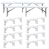 thumbnail of Rekkem opklapbank HDPE 180 x 30 x 45cm x10 Wit