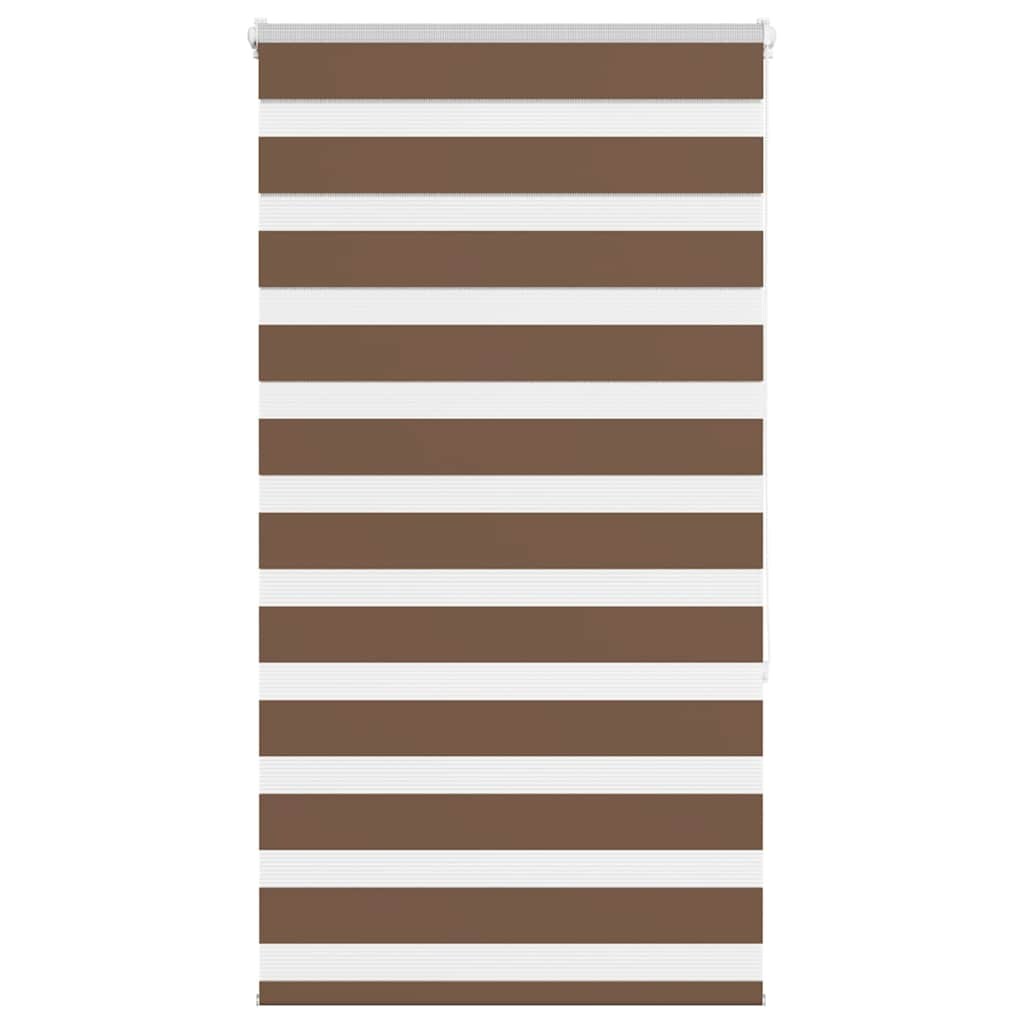 vidaXL Doppelrollo Braun 70x150 cm Stoffbreite 65,9 cm Polyester