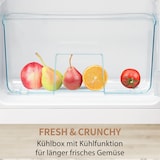 thumbnail of Retro Kühlschrank 92L Volumen, 28L Gefrierfach, Antik Weiß, LED-Beleuchtung, 45dB, Energieverbrauch 116 kWh/Jahr, ideal für kleinere Räume, 105x41x45