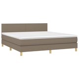 thumbnail of vidaXL Boxspringbett mit Matratze & LED Taupe 180x200 cm Stoff