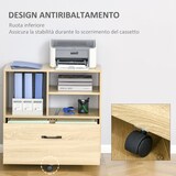 thumbnail of Vinsetto Mobile Multiuso per Ufficio Porta Stampante in Legno Legno