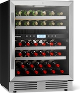 thumbnail of Klarstein VeroSteel Unterbau-Weinkühlschrank | 2 Kühlzonen | 129 Liter | 43 Flaschen | 60 cm Silber