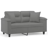 thumbnail of vidaXL 2-Sitzer-Sofa mit Kissen Dunkelgrau 120 cm Mikrofasergewebe
