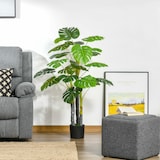 thumbnail of Planta artificial monstera en maceta altura 120 cm árbol tropical decorativo con 20 hojas para hogar salón dormitorio