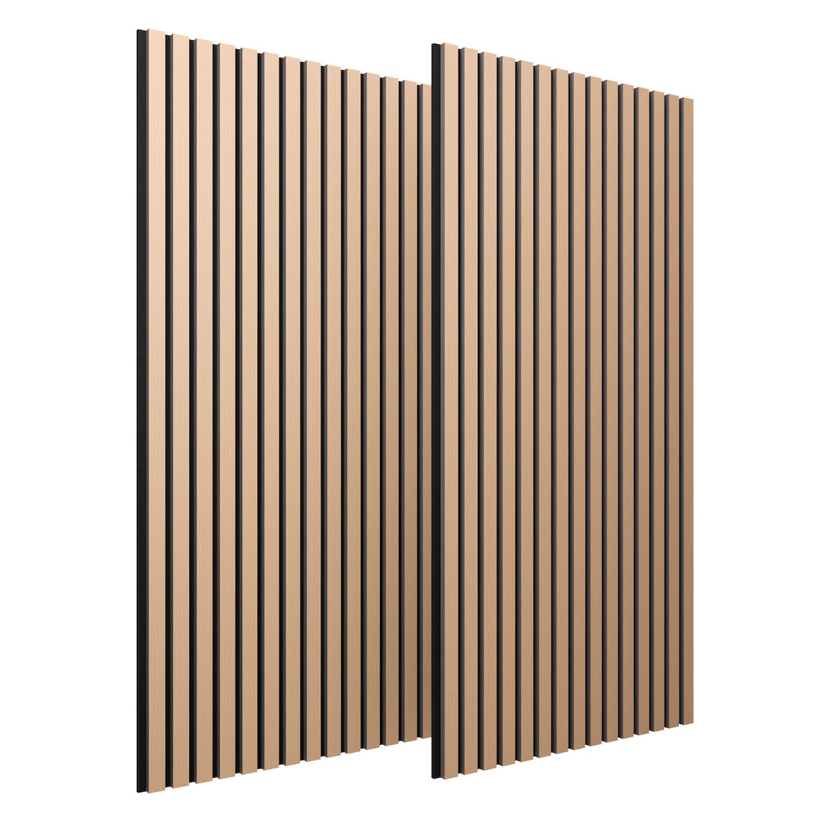 Arebos Pannelli Acustici 120x60cm design moderno effetto legno, alto assorbimento sonoro, facili da montare e tagliare, ideali per pareti e soffitti.