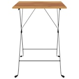 thumbnail of vidaXL Bistrotisch Klappbar 55x54x71 cm Massivholz Teak und Stahl