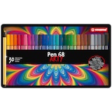 thumbnail of STABILO Boîte métal de 30 feutres de dessin pointe moyenne Pen 68 ARTY