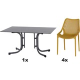 thumbnail of SIENA GARDEN Urban Lights Set 5teilig District gastrotauglich mustard mit Tisch Sola 140x90