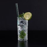 thumbnail of Relaxdays Longdrinkgläser, 6er Set, 300 ml, geschliffene Trinkgläser, spülmaschinenfest, Highball Gläser, transparent