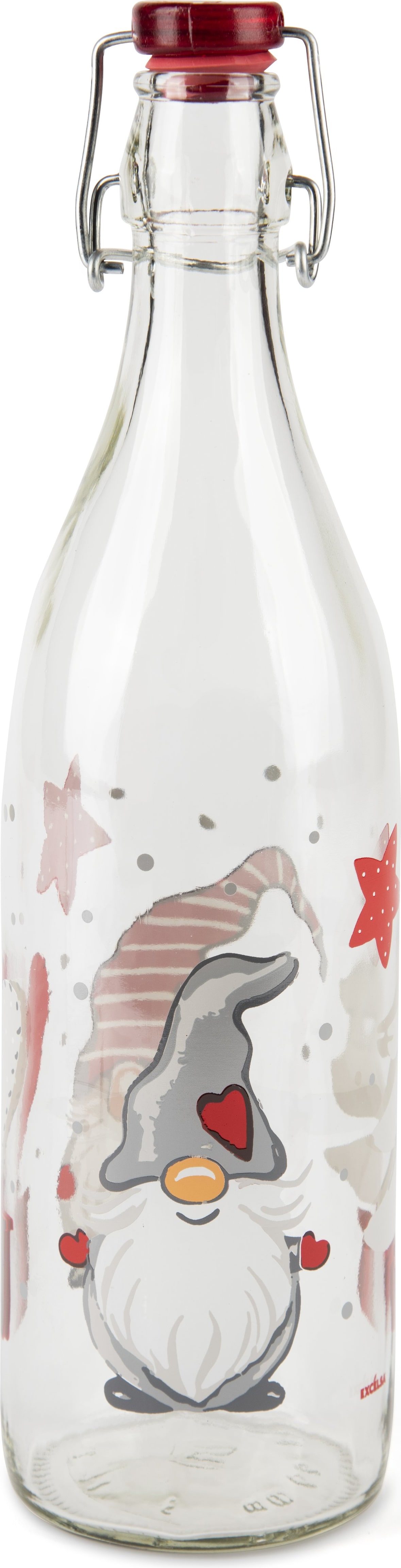 Excelsa Glasflasche Gnomo Plastik 1 L Bunt