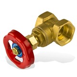 thumbnail of Messing Absperrschieber 1 1/2 Zoll DN40 Muffenschieber Heizungsschieber Schieber