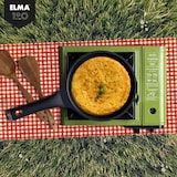 thumbnail of ELMA Hornillo Camping Gas Dual Outer Start Portátil, Incluye Maletín, Regulador Llama Variable, 34x28x11 cm, 2,3 kW, Verde.