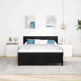thumbnail of vidaXL Boxspringbett mit Kopfteil Schwarz 140 x 190 cm Stoff