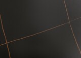 thumbnail of Esszimmertisch HWC-O58, Esstisch Sinterstein Metall, Marmor-Optik 160cm ~ schwarz-gold