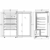 thumbnail of Kühlschrank Counter 98-Silver - iarp
