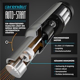 thumbnail of Arendo elektrische Salz- & Pfeffermühle, weiß/grau, Batterie, LED-Licht, Keramikmahlwerk, einstellbar