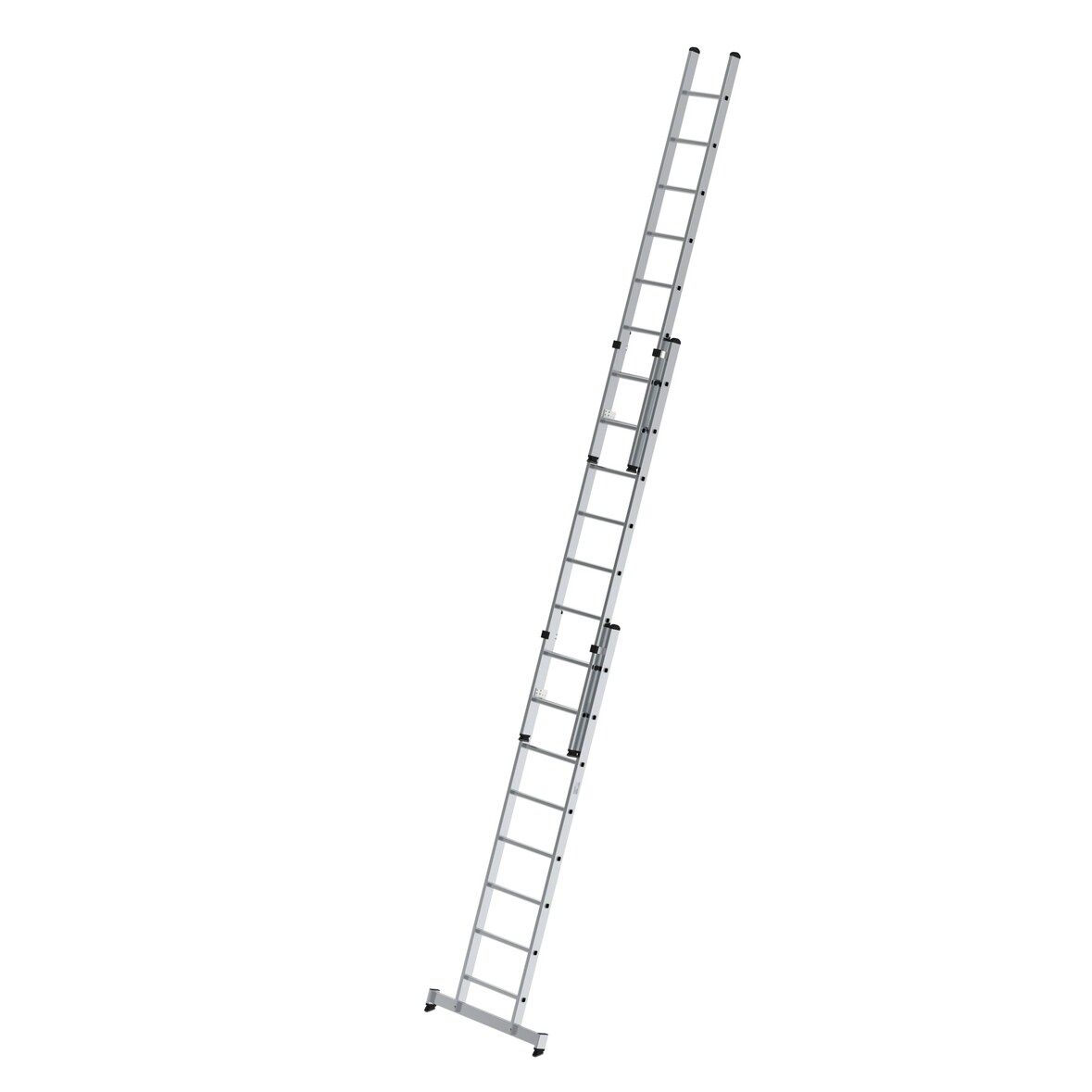 PROREGAL Sprossen-Schiebeleiter 3-teilig mit nivello®-Traverse 3x8 Sprossen