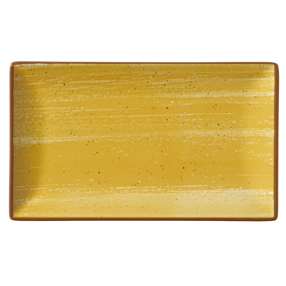 METRO Professional Plato llano Madleen, cerámica de gres, 25 x 14.5 cm, amarillo, 6 unidades
