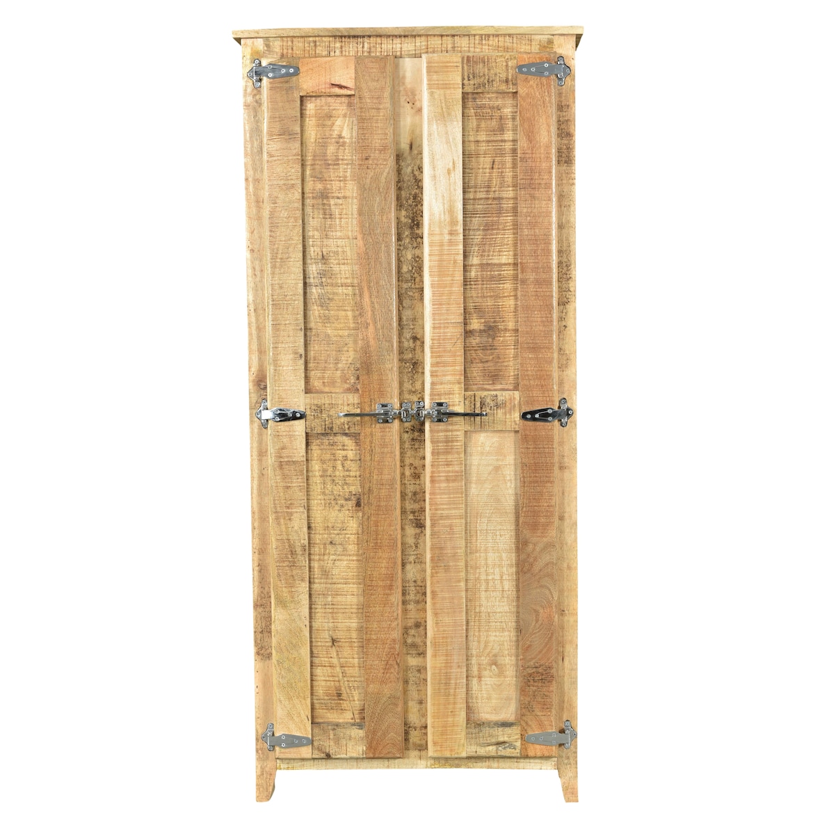 SIT Möbel Kledingkast van mangohout in naturel met 2 deuren|B 80 x D 40 x H 180 cm| 02564-01|Serie FRIGO