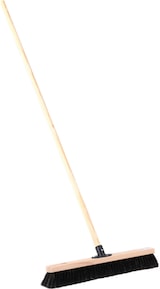 thumbnail of Sehr feiner und weicher Kehrbesen 60cm Breit mit Stiel 140cm Lang Rosshaar-Naturhaar-Borsten Saalbesen mit Holzstiel