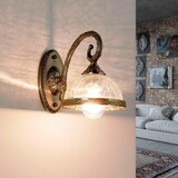 thumbnail of Wandlampe Metall Glas Jugendstil elegant CHARLES