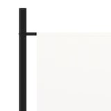 thumbnail of Décoshop26 - Séparateur de pièce cloison 3 panneaux 260 x 180 cm tissu blanc et fer DEC030744