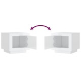 thumbnail of vidaXL Salontafel 51x50x45 cm bewerkt hout hoogglans wit