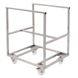 thumbnail of GILAC Chariot pour bac grand volume semi-cylindrique - inox - 220 L - Gris G194895
