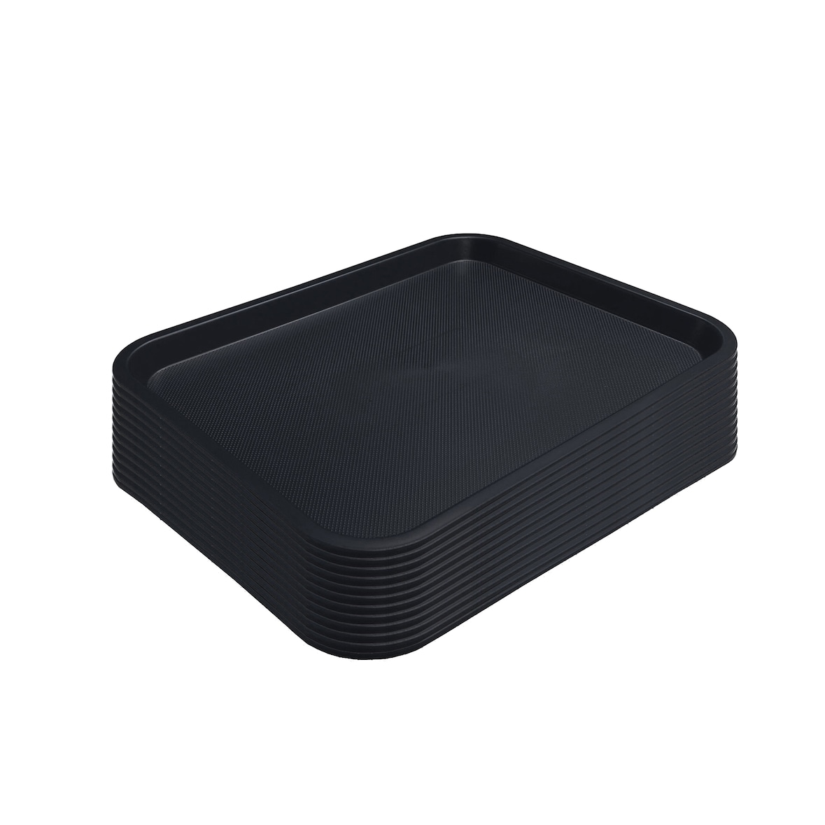 Plateau Fast Food 41 x 30 cm. Couleur noir. (Lot de 12 unités). DENOX.
