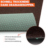 thumbnail of Rasenteppich 100 x 3000 cm Braun mit Noppen Kunstrasen Teppich Balkon Terrasse Outdoor