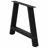 thumbnail of vidaXL Couchtischbeine A-Form 2 Stk. Schwarz 60x(42-43) cm Stahl