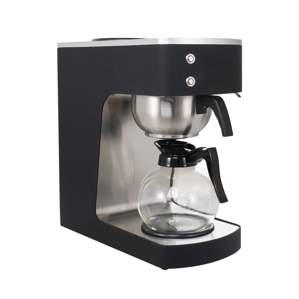 GastroHero Filterkaffeemaschine ECO – 2 Liter Kapazität, Glaskanne, Edelstahlgehäuse, Warmhalteplatte, ideal für Gastronomie & Büro