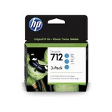 thumbnail of HP 712 3er-Pack Cyan DesignJet Druckerpatronen, 3ED77A 29 ml