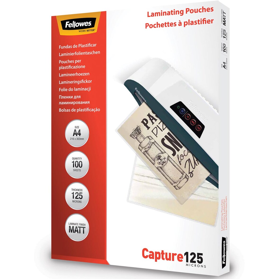 Fellowes Laminierfolie 5328502 DIN A4 matt 100 St./Pack.