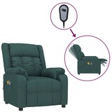 thumbnail of vidaXL Elektrischer Massagesessel Dunkelgrün Stoff