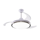 thumbnail of We - LED Silent Plafondventilator - Intrekbare bladen, 6 snelheden, afstandsbediening en 3-toon dimbaar licht - Ø53x30cm