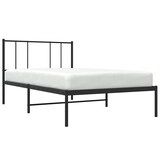 thumbnail of vidaXL Bedframe met hoofdbord metaal zwart 100x190 cm