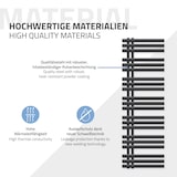 thumbnail of ECD Germany Elektrischer Badheizkörper Iron EM 500x1600 mm Anthrazit | 900W Designheizkörper Paneelheizkörper