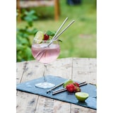 thumbnail of Set mit 25 Strohhalmen aus rostfreiem Stahl